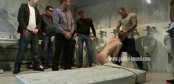  Whimpy man gets forced to suck cock